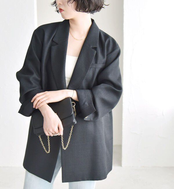 quaranciel「quaranciel: バスケット ダブル テーラード オーバー ジャケット」|テーラードジャケット|