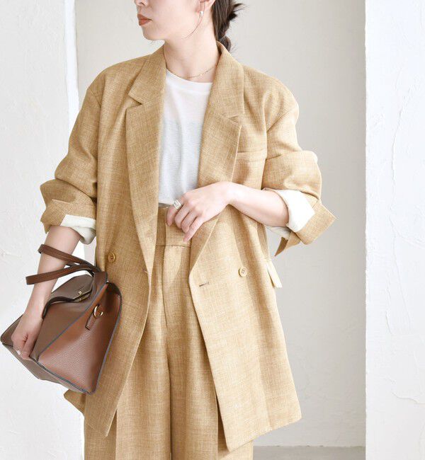 quaranciel「quaranciel: バスケット ダブル テーラード オーバー ジャケット」|テーラードジャケット|