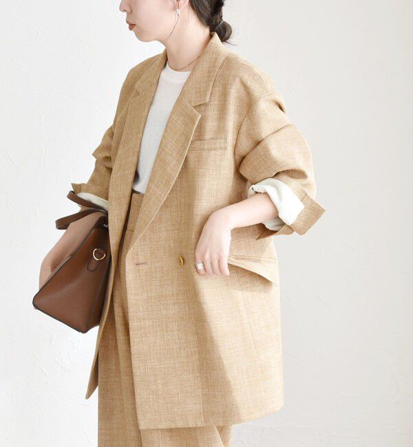 quaranciel「quaranciel: バスケット ダブル テーラード オーバー ジャケット」|テーラードジャケット|