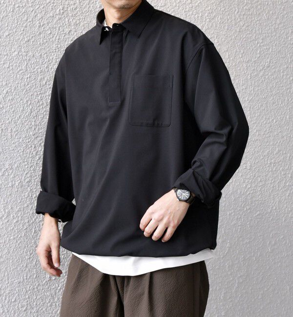 SHIPS any「SHIPS any:〈吸水速乾〉Rapidry スキッパー プルオーバー シャツ(セットアップ対応)◇」|シャツ・ブラウス|