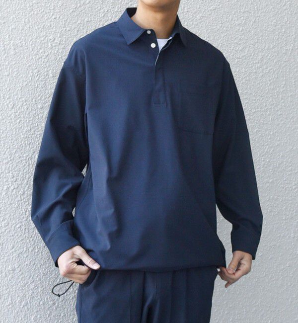 SHIPS any「SHIPS any:〈吸水速乾〉Rapidry スキッパー プルオーバー シャツ(セットアップ対応)◇」|シャツ・ブラウス|