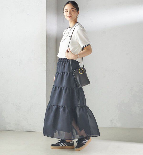 SHIPS for women「オーガンジー ティアード スカート」|スカート|