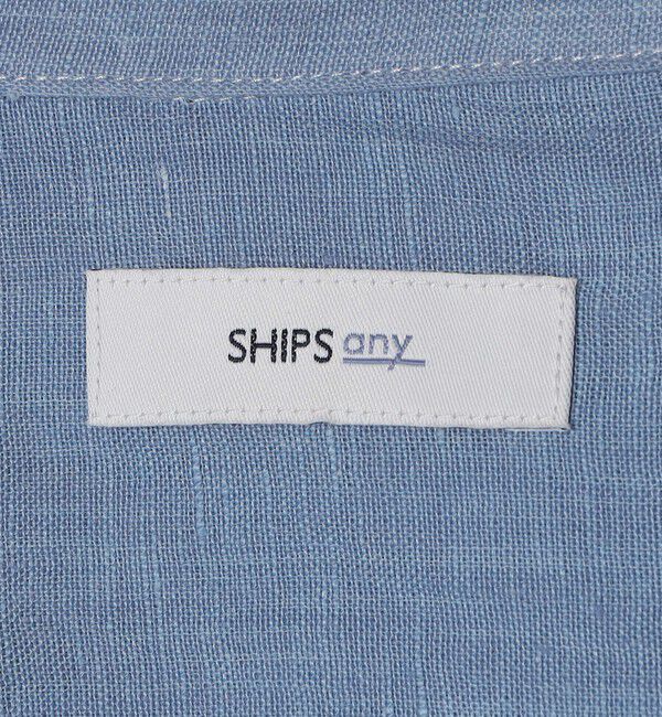 SHIPS any「SHIPS any: ピュアリネン キャンプポケット ハーフスリーブ オープン シャツ◇」|シャツ・ブラウス|