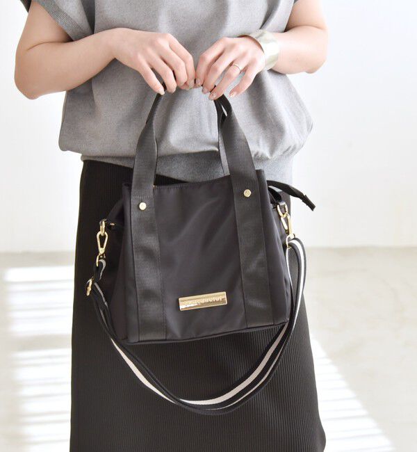 quaranciel「quaranciel: 2way 8ポケット ライン ショルダー バッグ」|ショルダー・メッセンジャー|