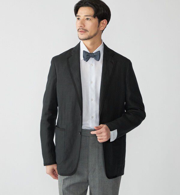 SHIPS「【SHIPS別注】CARUSO: リネン パイピング ジャケット」|テーラードジャケット|