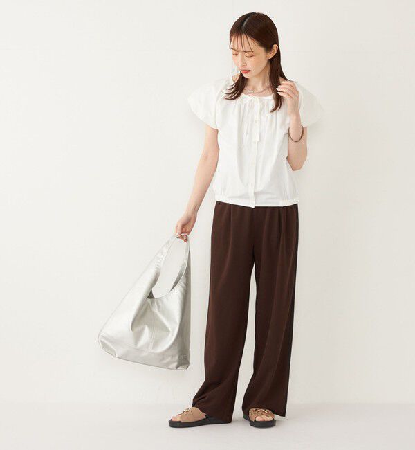 SHIPS Colors 「SHIPS Colors:〈手洗い可能〉カット ジョーゼット サイドライン パンツ」|その他|