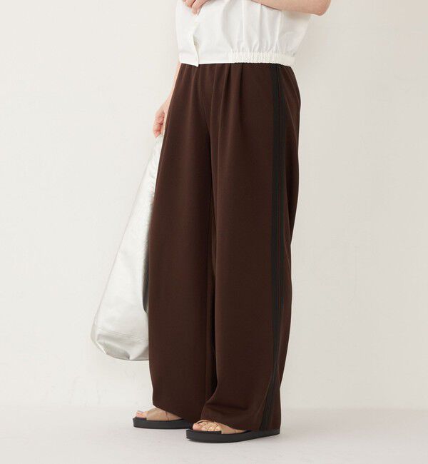 SHIPS Colors 「SHIPS Colors:〈手洗い可能〉カット ジョーゼット サイドライン パンツ」|その他|