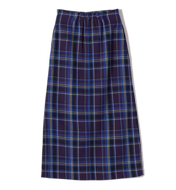 SHIPS Colors 「SHIPS Colors:〈手洗い可能〉カラミ チェック フロントスリット スカート」|タイト|