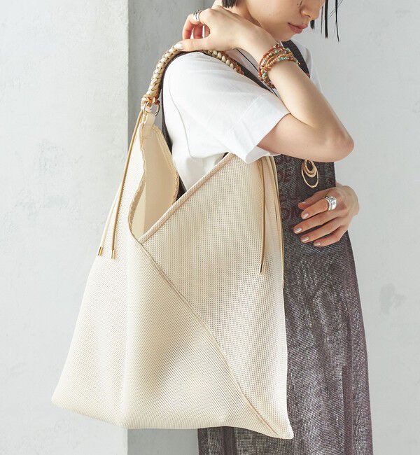 SHIPS for women「LE VERNIS:パラコート ハンドル メッシュ トート」|トートバッグ|