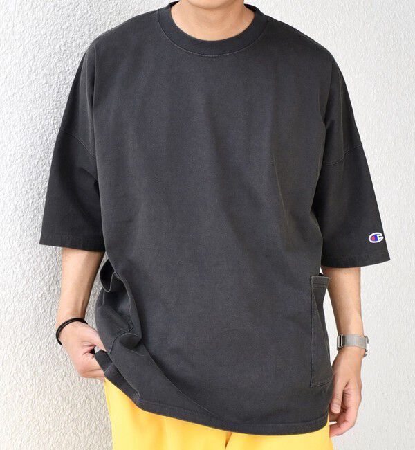 SHIPS any「【SHIPS any別注】Champion: ブリーチ ドルマン キャンプポケット Tシャツ◇」|Tシャツ・カットソー|