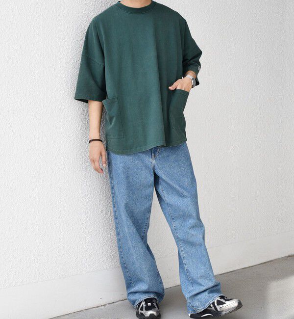 SHIPS any「【SHIPS any別注】Champion: ブリーチ ドルマン キャンプポケット Tシャツ◇」|Tシャツ・カットソー|