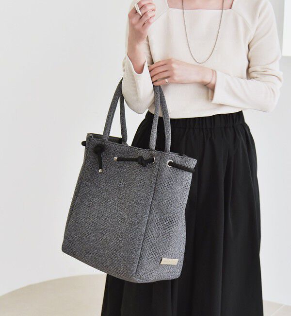 quaranciel「quaranciel: パンチング ロープ デザイン トート バッグ（A4対応）」|トートバッグ|