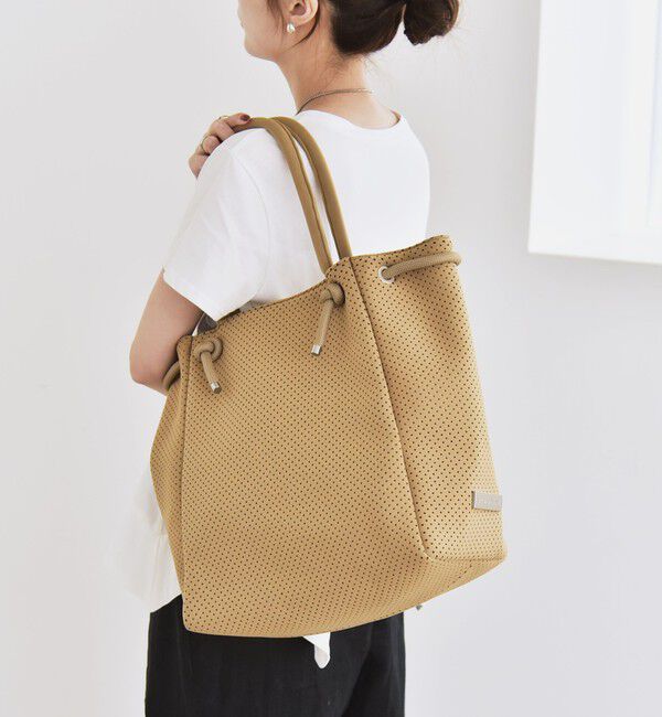 quaranciel「quaranciel: パンチング ロープ デザイン トート バッグ（A4対応）」|トートバッグ|