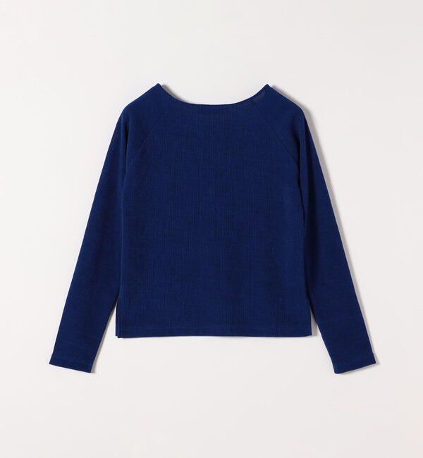 quaranciel「quaranciel:〈洗濯機可能〉ポリエステル ベロア スクエア ネック プルオーバー」|Tシャツ・カットソー|