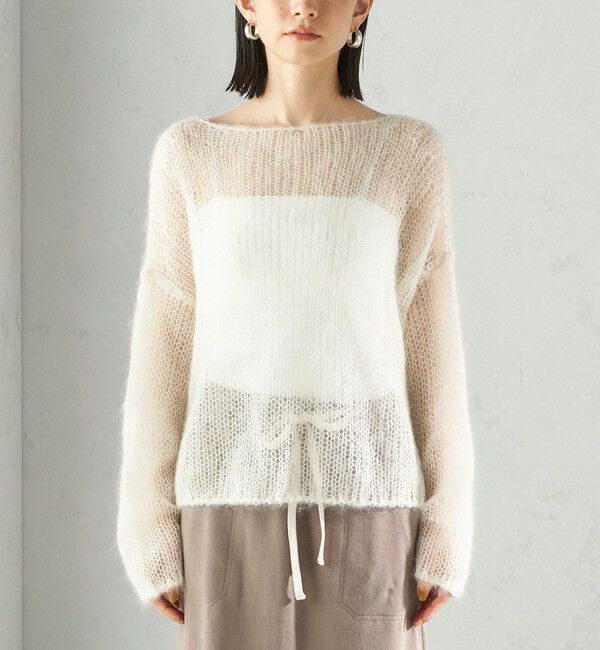 SHIPS for women「モヘヤ メッシュ プルオーバー」|ニット・セーター|