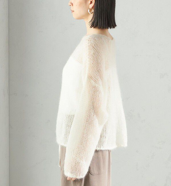 SHIPS for women「モヘヤ メッシュ プルオーバー」|ニット・セーター|