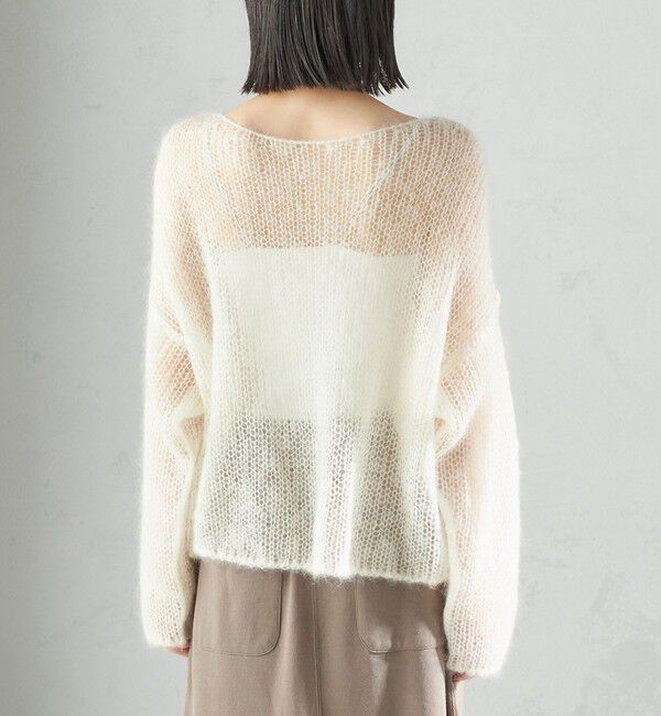 SHIPS for women「モヘヤ メッシュ プルオーバー」|ニット・セーター|