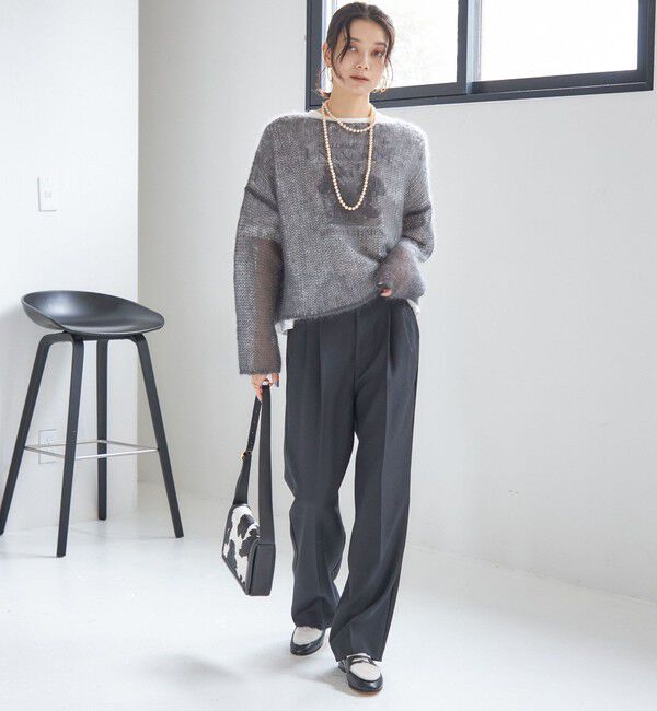 SHIPS for women「モヘヤ メッシュ プルオーバー」|ニット・セーター|