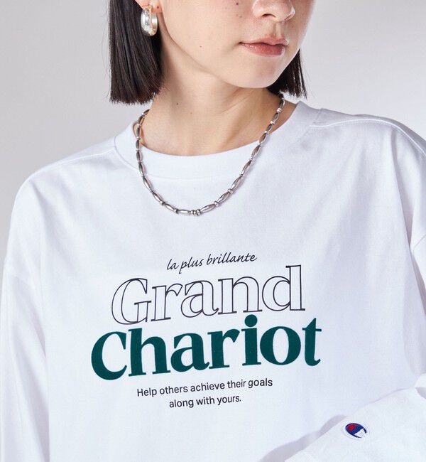 SHIPS for women「【SHIPS別注】Champion: プリント ロングスリーブ TEE」|Tシャツ・カットソー|