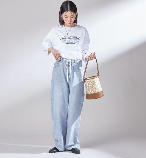 SHIPS for women「【SHIPS別注】Champion: プリント ロングスリーブ TEE」|Tシャツ・カットソー|