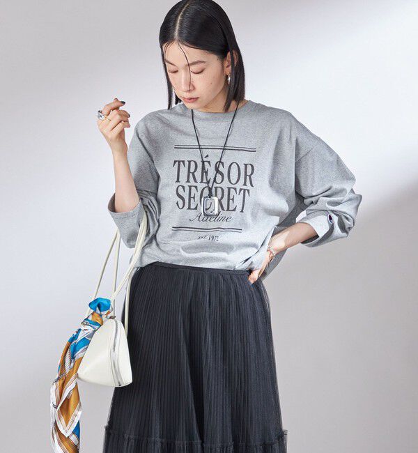 SHIPS for women「【SHIPS別注】Champion: プリント ロングスリーブ TEE」|Tシャツ・カットソー|