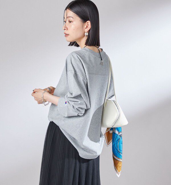 SHIPS for women「【SHIPS別注】Champion: プリント ロングスリーブ TEE」|Tシャツ・カットソー|