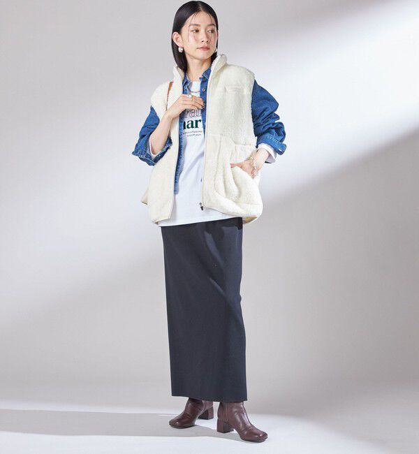 SHIPS for women「【一部WEB限定 / SHIPS別注】Champion:〈洗濯機可能〉フリース ベスト」|ベスト・ジレ|
