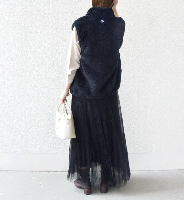 SHIPS for women「【一部WEB限定 / SHIPS別注】Champion:〈洗濯機可能〉フリース ベスト」|ベスト・ジレ|