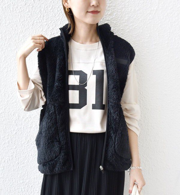 SHIPS for women「【一部WEB限定 / SHIPS別注】Champion:〈洗濯機可能〉フリース ベスト」|ベスト・ジレ|