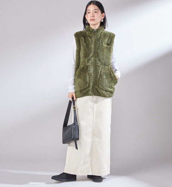 SHIPS for women「【一部WEB限定 / SHIPS別注】Champion:〈洗濯機可能〉フリース ベスト」|ベスト・ジレ|