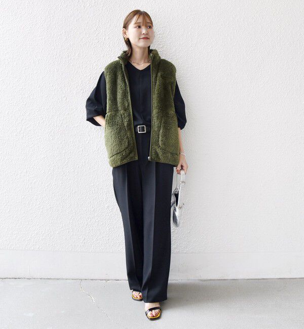 SHIPS for women「【一部WEB限定 / SHIPS別注】Champion:〈洗濯機可能〉フリース ベスト」|ベスト・ジレ|