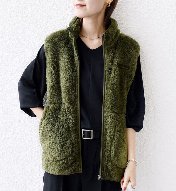 SHIPS for women「【一部WEB限定 / SHIPS別注】Champion:〈洗濯機可能〉フリース ベスト」|ベスト・ジレ|