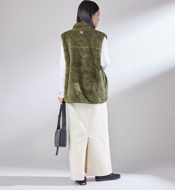 SHIPS for women「【一部WEB限定 / SHIPS別注】Champion:〈洗濯機可能〉フリース ベスト」|ベスト・ジレ|