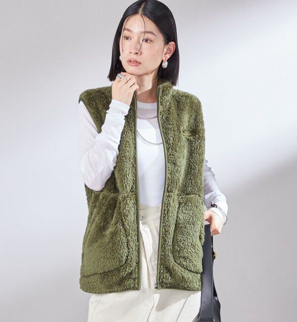 SHIPS for women「【一部WEB限定 / SHIPS別注】Champion:〈洗濯機可能〉フリース ベスト」|ベスト・ジレ|