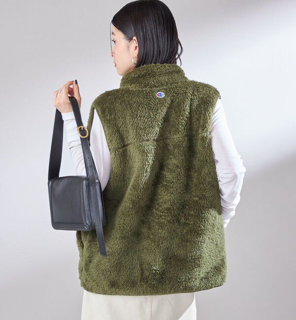 SHIPS for women「【一部WEB限定 / SHIPS別注】Champion:〈洗濯機可能〉フリース ベスト」|ベスト・ジレ|
