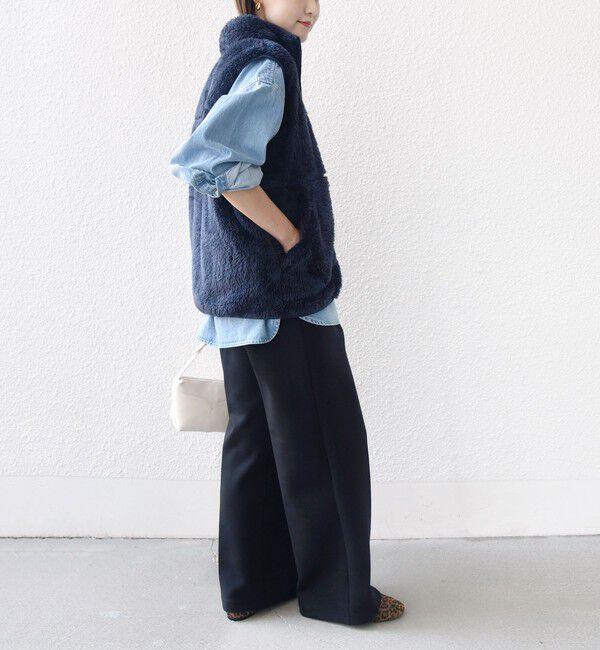 SHIPS for women「【一部WEB限定 / SHIPS別注】Champion:〈洗濯機可能〉フリース ベスト」|ベスト・ジレ|