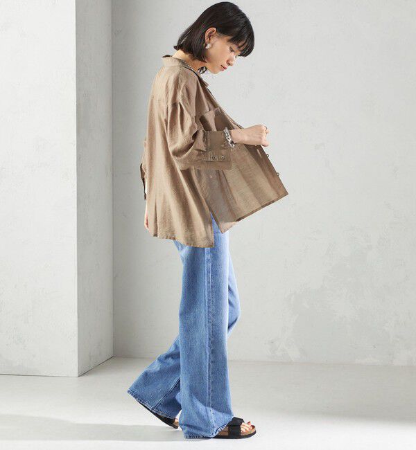 SHIPS for women「Levi&rsquo;s:RIBCAGE WIDE LEG」|デニム|