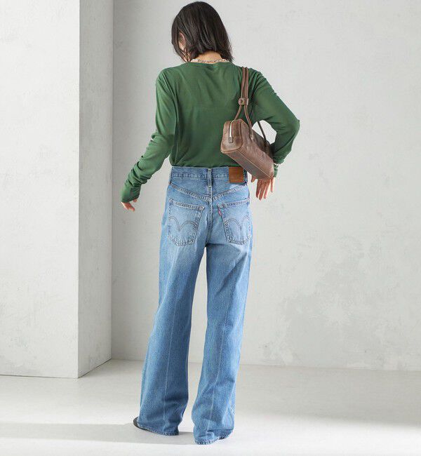 SHIPS for women「Levi&rsquo;s:RIBCAGE WIDE LEG」|デニム|