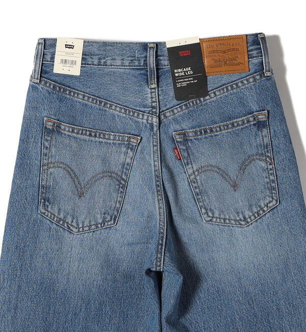 SHIPS for women「Levi&rsquo;s:RIBCAGE WIDE LEG」|デニム|
