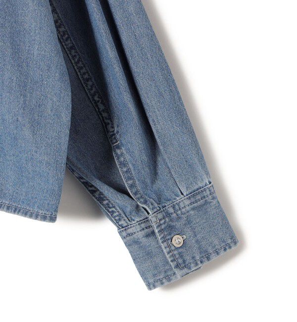 SHIPS for women「《一部追加予約》〈洗濯機可能〉ライトオンス デニム ショート シャツ」|シャツ・ブラウス|