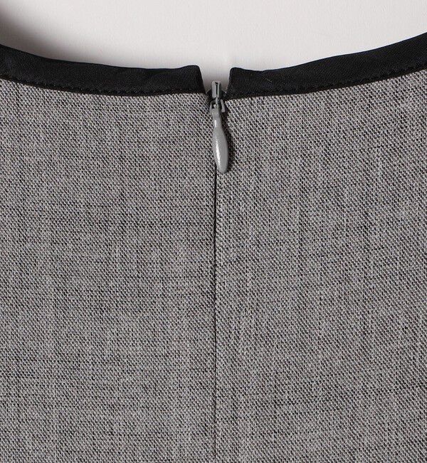 SHIPS any「SHIPS any:〈洗濯機可能〉ウーステッド パイピング ボタン フレア ワンピース」|ワンピース|