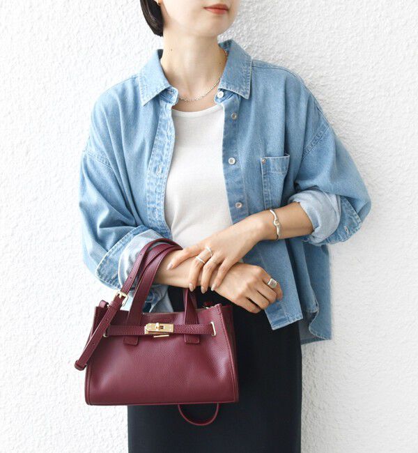 SHIPS for women「ベルト デザイン レザー バッグ」|ショルダー・メッセンジャー|