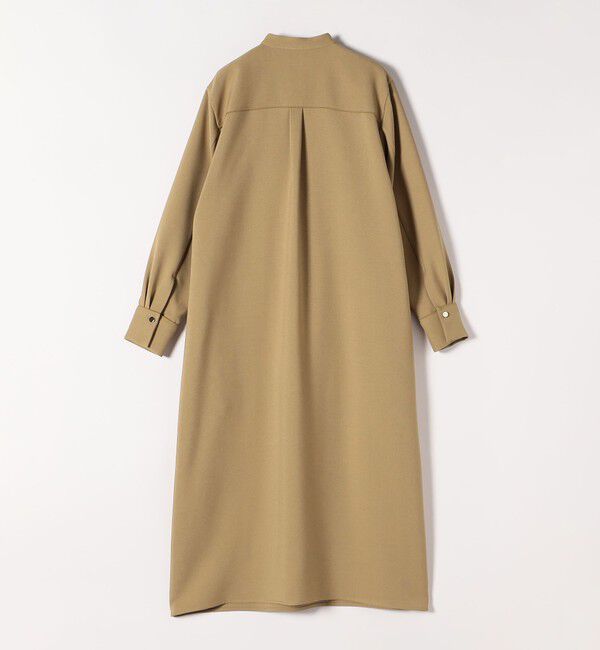 quaranciel「《追加予約》quaranciel:〈洗濯機可能〉ダブルクロス スタンドカラー ポケット シャツ ワンピース」|ワンピース|