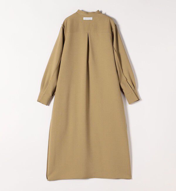 quaranciel「《追加予約》quaranciel:〈洗濯機可能〉ダブルクロス スタンドカラー ポケット シャツ ワンピース」|ワンピース|