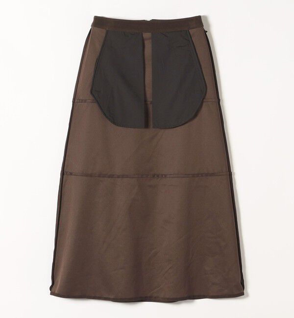 quaranciel「quaranciel:〈洗濯機可能〉ポリエステル スエード フレア マキシ スカート」|スカート|