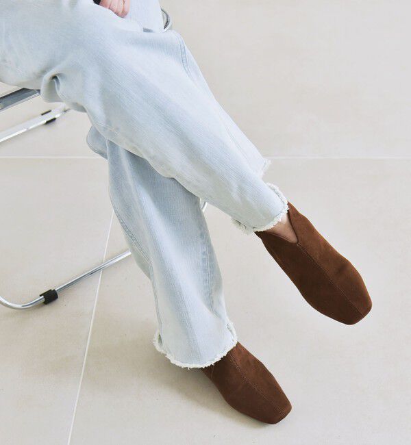 quaranciel「quaranciel: Vカット スクエアトゥ ショート ブーツ」|ショートブーツ|