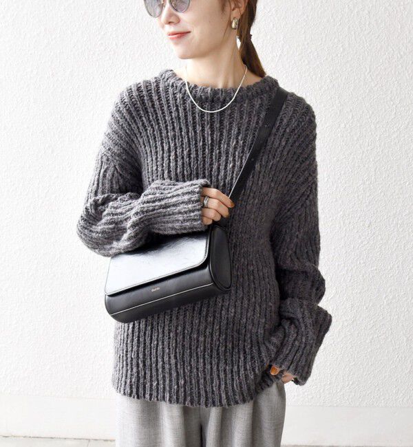 SHIPS any「SHIPS any:〈手洗い可能〉ロービング ルーズ ニット プルオーバー」|ニット・セーター|