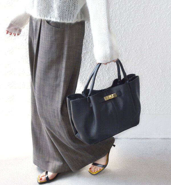 SHIPS for women「BEAURE: ヒネリ 金具付き バッグ」|トートバッグ|