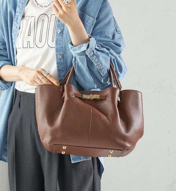 SHIPS for women「BEAURE: ヒネリ 金具付き バッグ」|トートバッグ|