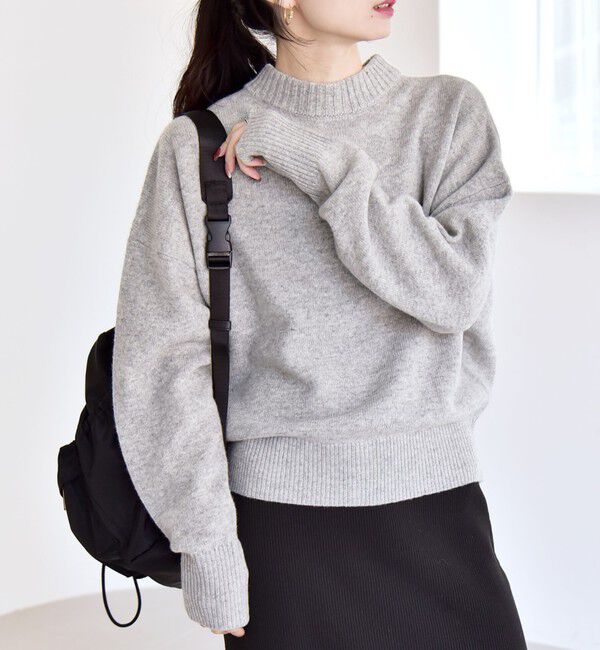 quaranciel「quaranciel: AQUA カシミヤ ミックス 2way ハイネック カーディガン」|カーディガン|